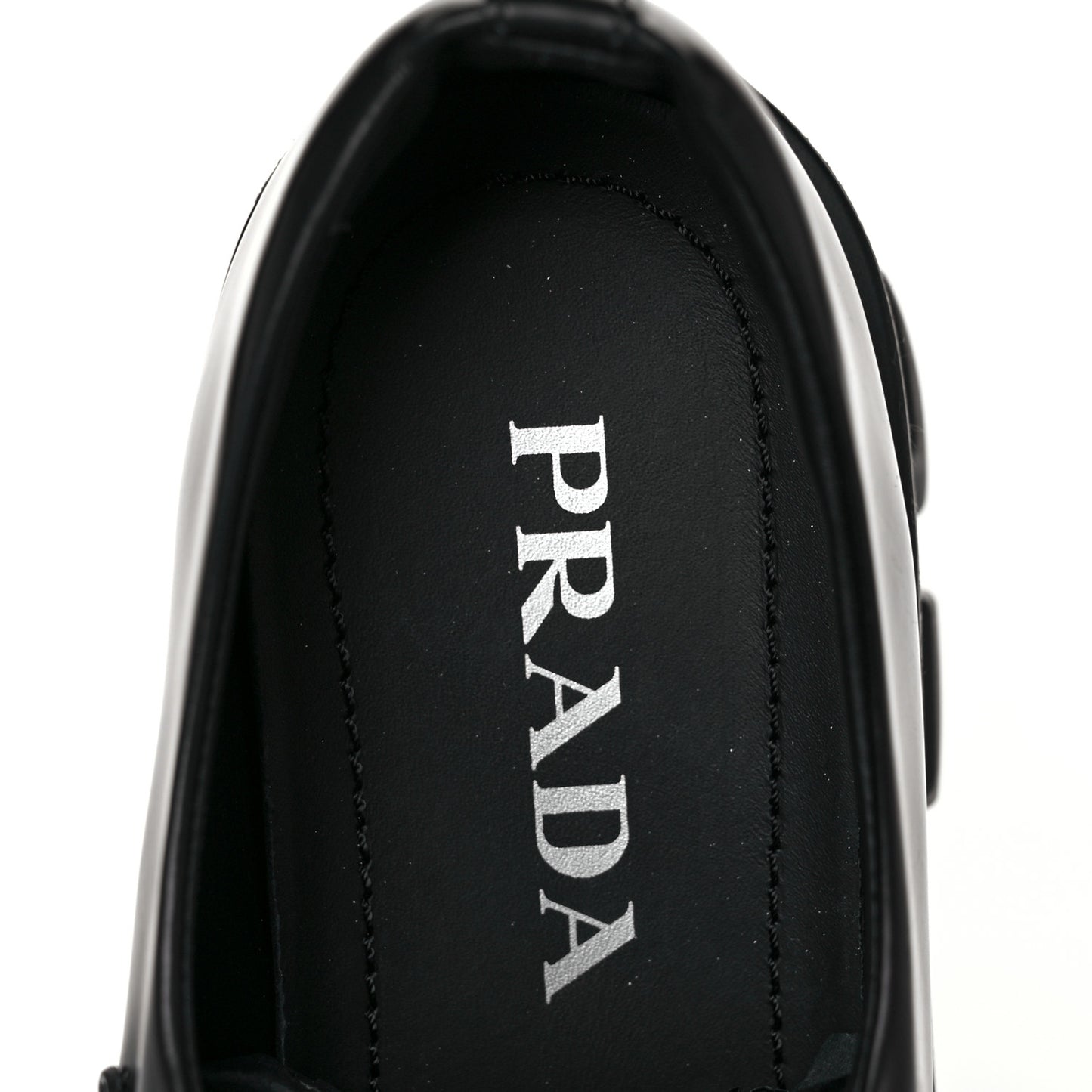 Spazzolato Rois Metal Triangle Logo Monolith 55mm Loafers 38 Black