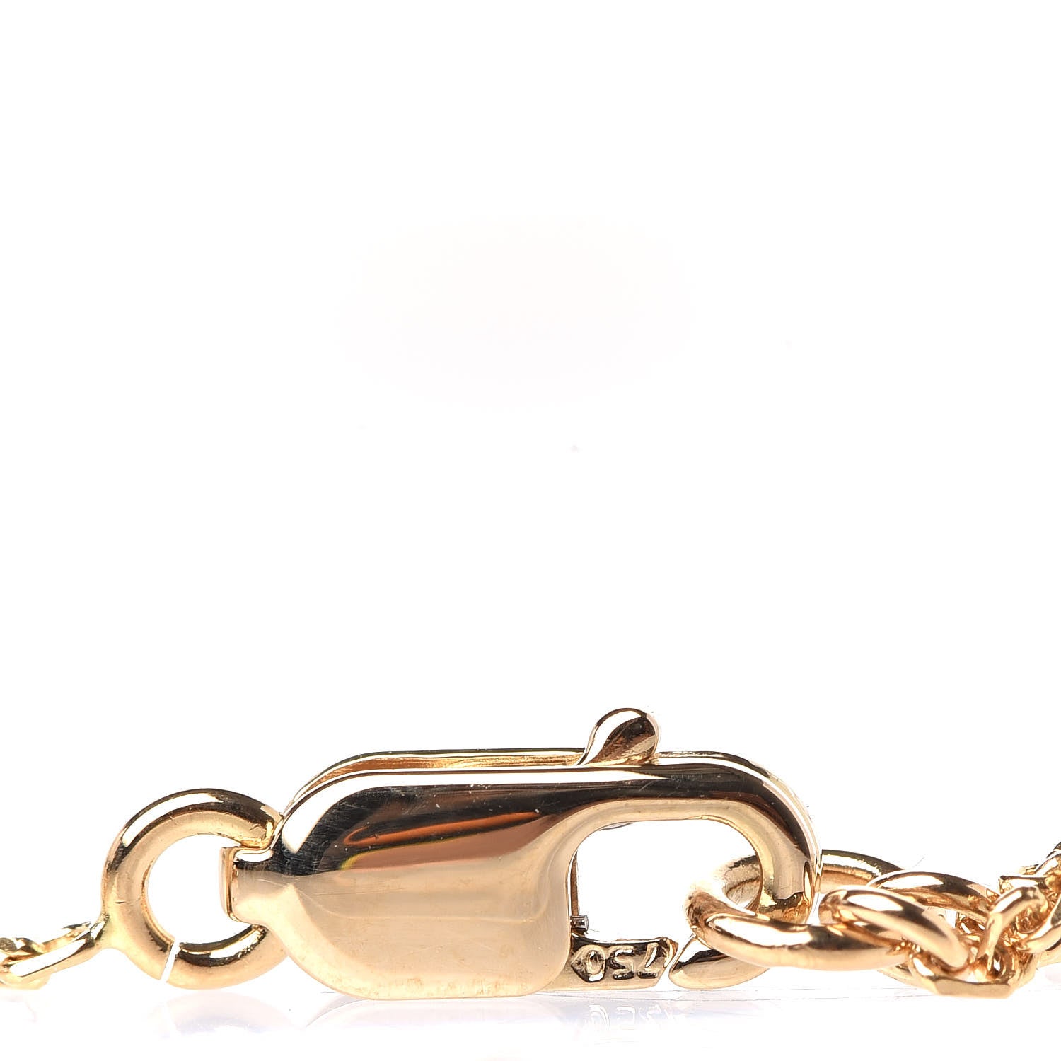 Van Cleef & Arpels 18K Yellow Gold Mother of Pearl Sweet Alhambra Butterfly Pendant Necklace 8 of 8
