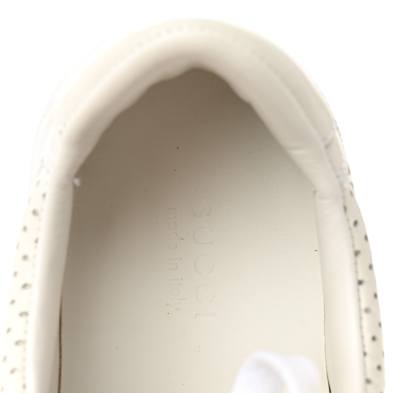 Gucci Calfskin GG Tennis Embossed Perforated Womens Platform 55mm Sneakers 37 Great White 8 of 11