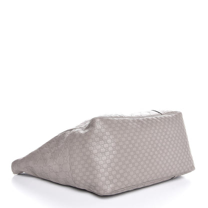 Gucci Guccissima Medium Bree Zippered Tote Storm Grey 4 of 7