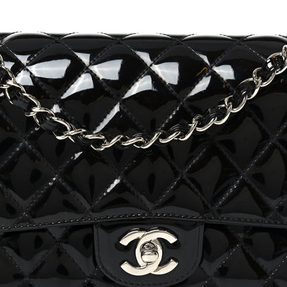 Chanel Patent Quilted Medium Double Flap Black 8 of 10