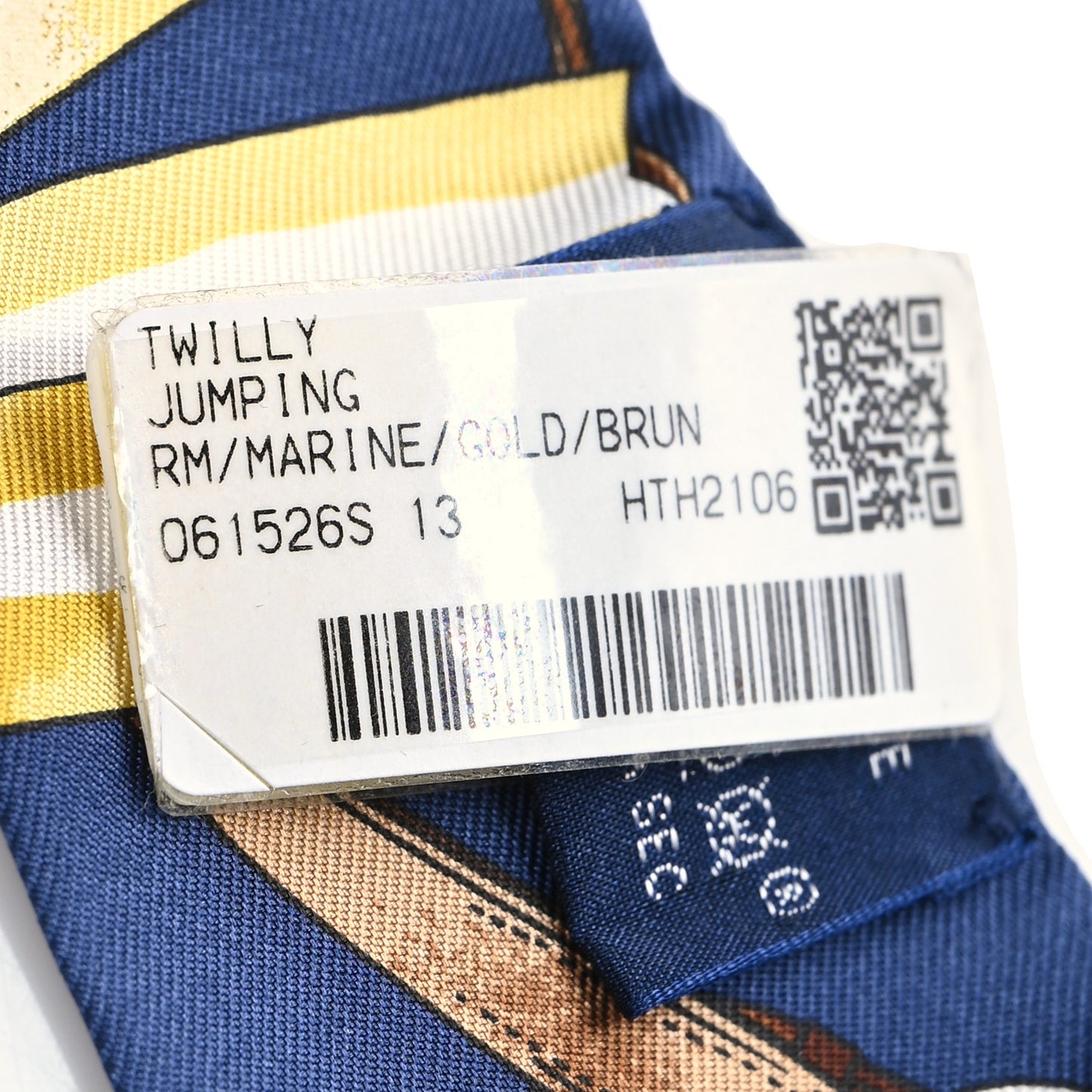 Silk Jumping Twilly Marine Gold Brun