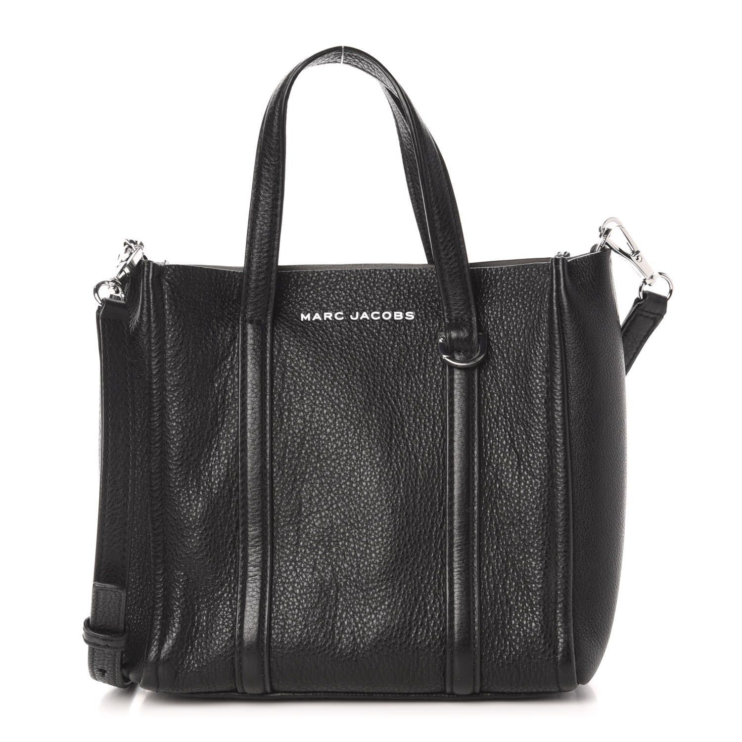 Marc Jacobs Grained Calfskin The Tag 21 Tote Black 1 of 10