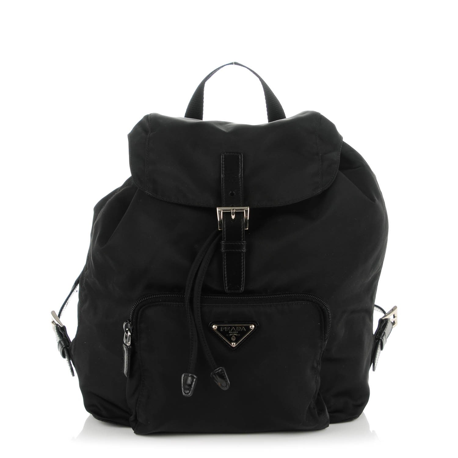 Prada Nylon Cinch Backpack Black 1 of 7
