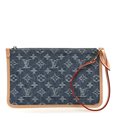 Louis Vuitton Denim Monogram Jacquard Neverfull MM GM Blue 1 of 6