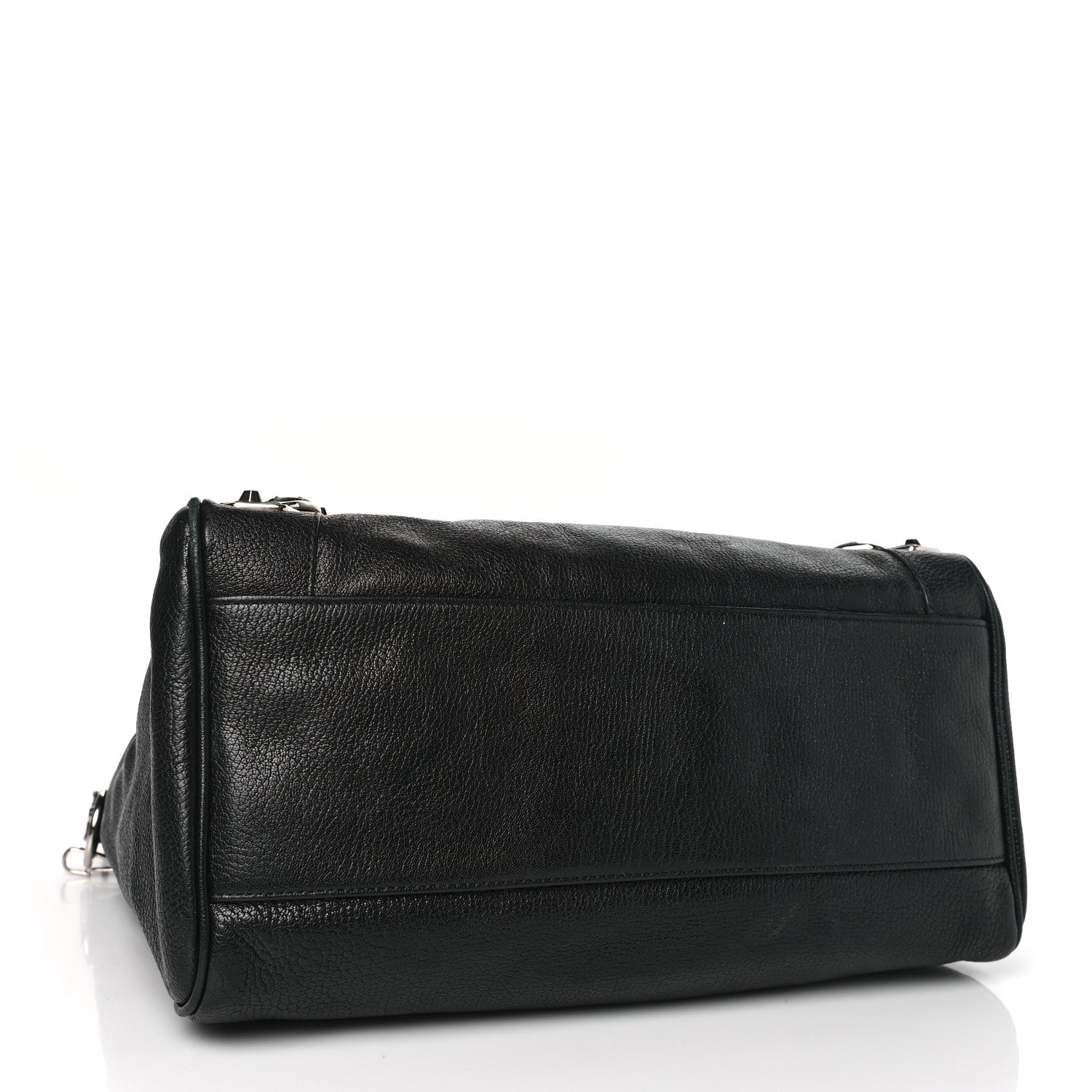 Balenciaga Chevre Silver Metallic Edge Hardware Velo Black 4 of 10