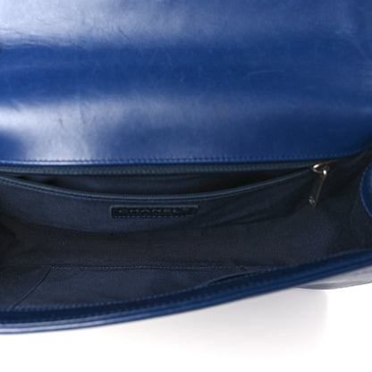 Chanel Calfskin Quilted New Medium Boy Flap Dark Blue 5 of 10