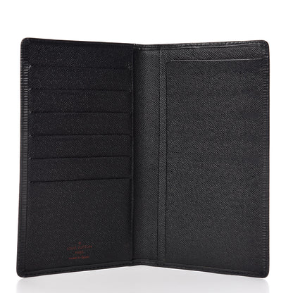 Louis Vuitton Epi Porte Chequier Cartes Credit European Checkbook Wallet Black 5 of 7