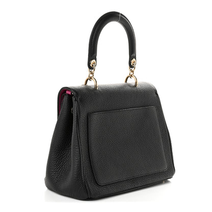 Christian Dior Bullcalf Small Be Dior Flap Black Fraise 3 of 9