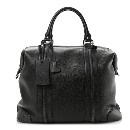 Gucci Pebbled Calfskin Carry On Duffle Grey 1 of 13