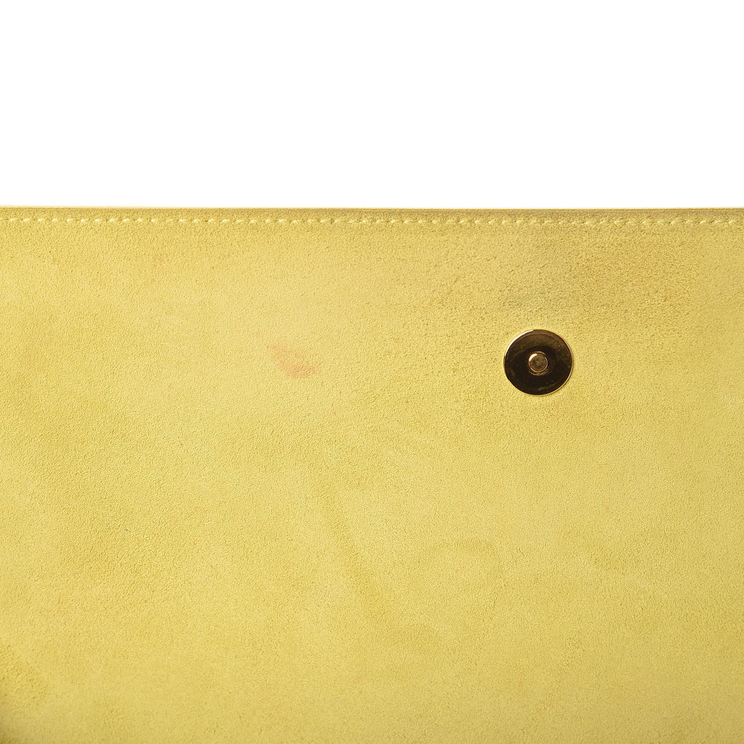 Saint Laurent Patent Calfskin Monogram Large Belle De Jour Clutch Yellow 16 of 17