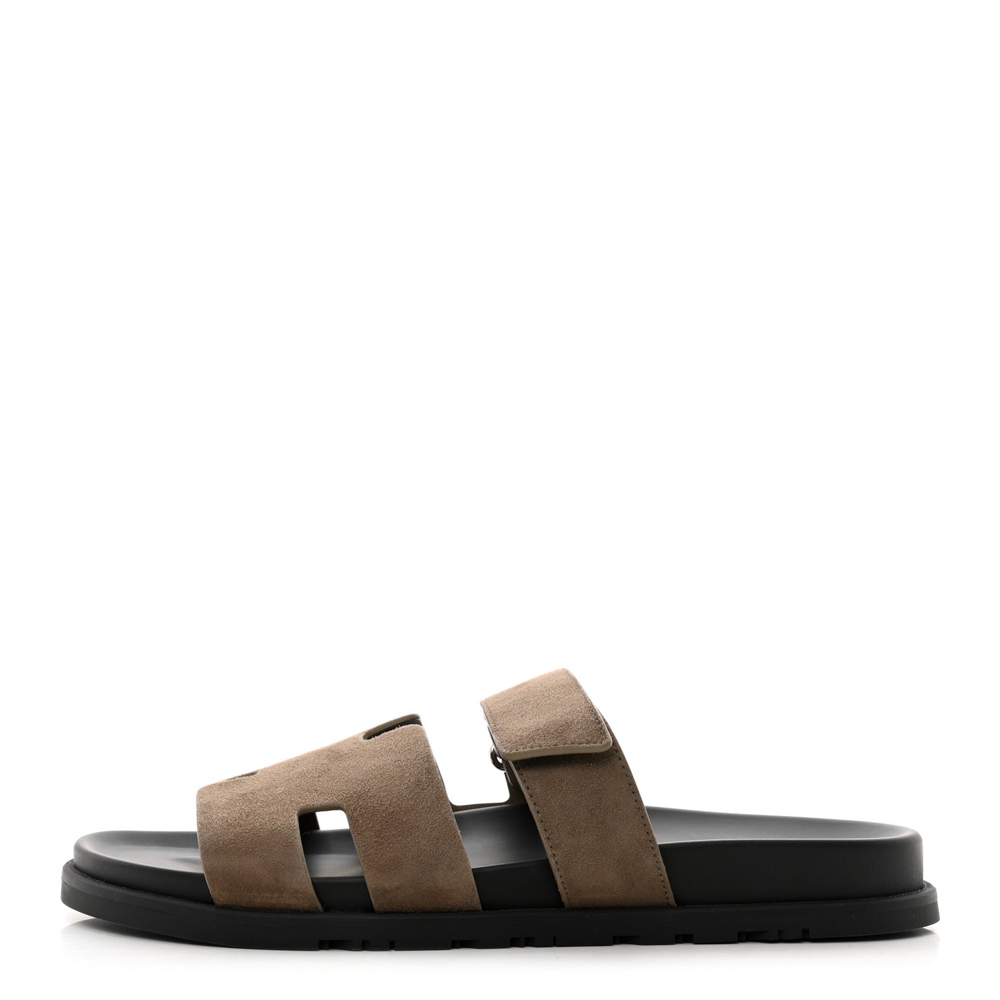 Suede Goatskin Mens Chypre Sandals 44 Etoupe