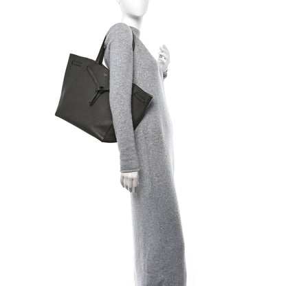 Celine Soft Grained Calfskin Small Belt Cabas Phantom Taupe 2 of 18