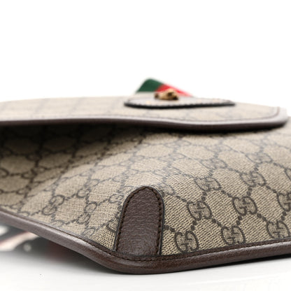 Gucci GG Supreme Monogram Web Medium Neo Vintage Flap Messenger Bag Beige New Acero 9 of 13