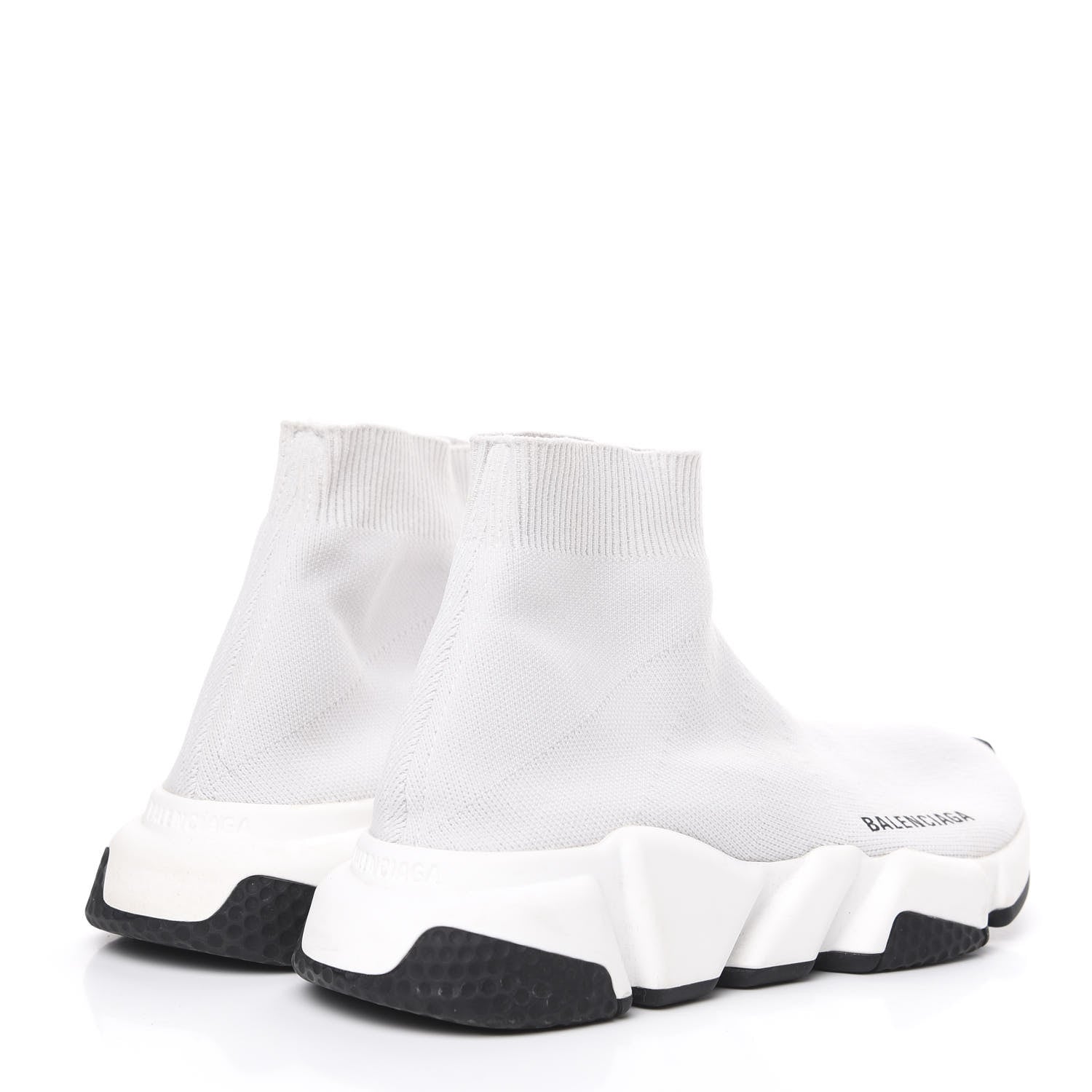 Balenciaga Neoprene Knit Womens Speed Sneakers 36 White 4 of 8