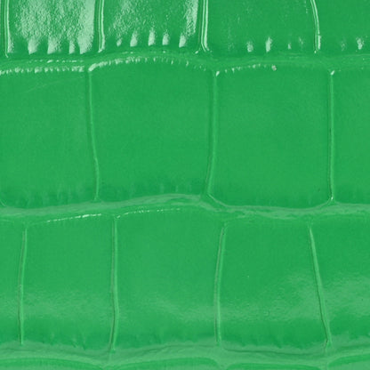 Balenciaga Shiny Calfskin Crocodile Embossed Hourglass Chain Bag Vivid Green 7 of 9