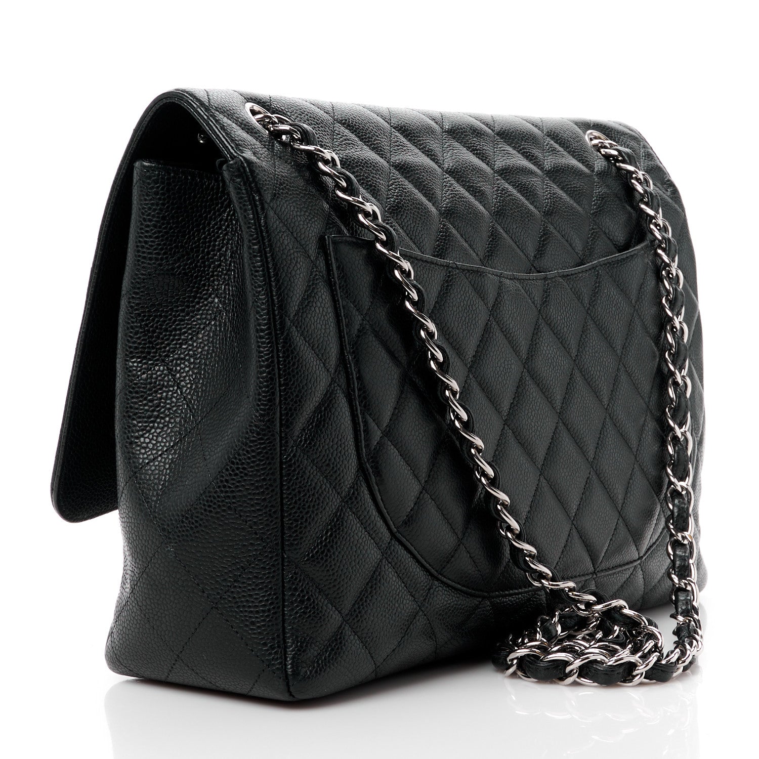 Chanel Caviar Quilted Maxi Single Flap Black 3 of 16