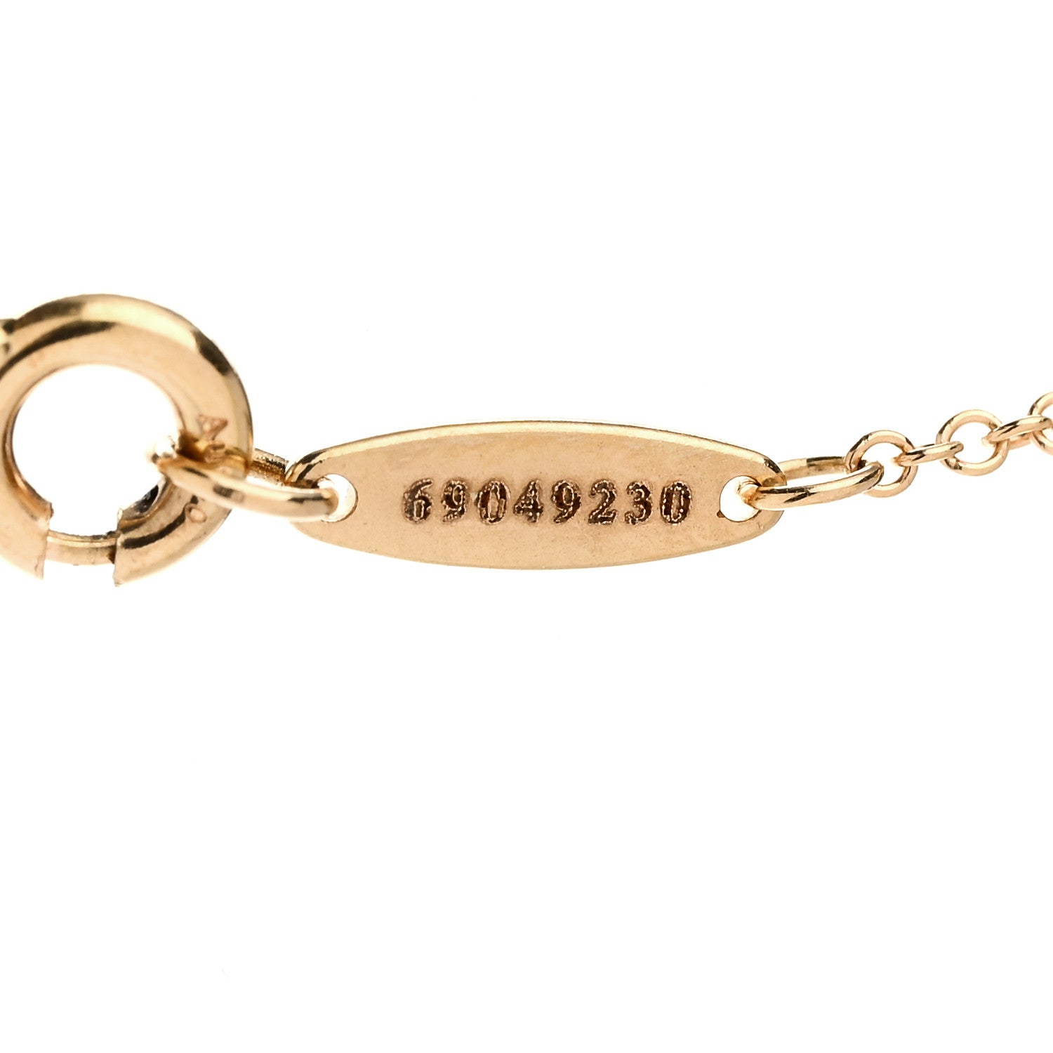 Tiffany 18K Rose Gold Diamond .25ct Elsa Peretti Diamonds by the Yard Pendant Necklace 5 of 6
