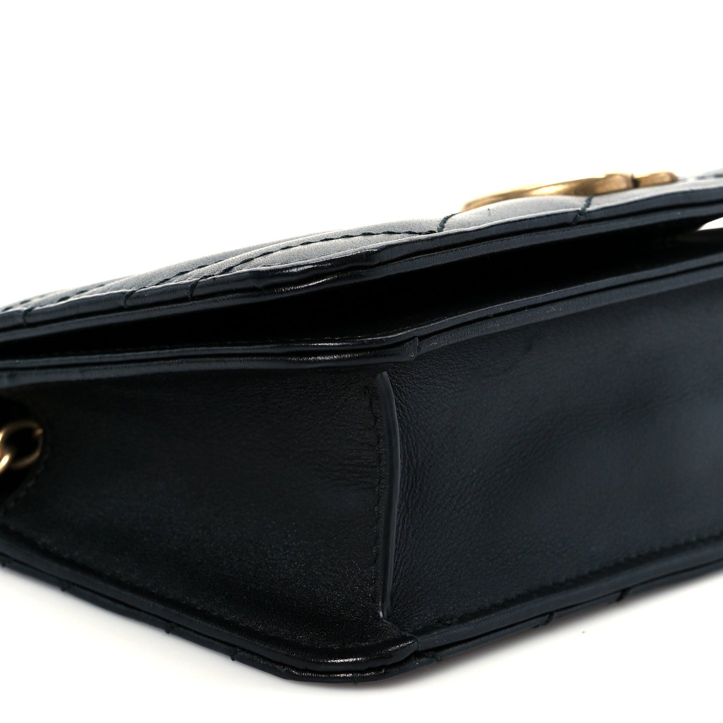 Calfskin Matelasse GG Marmont Mini Bag Black