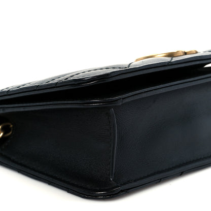 Gucci Calfskin Matelasse GG Marmont Mini Bag Black 14 of 17