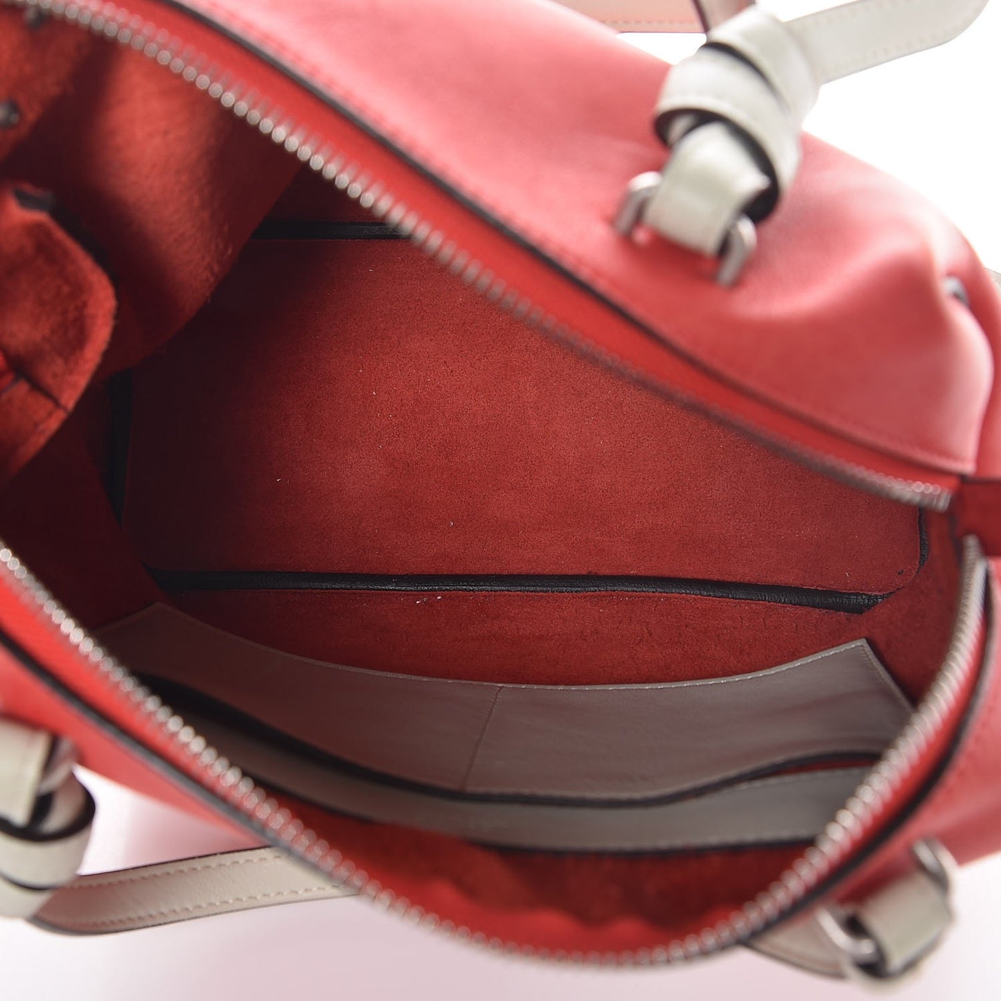 Lambskin Small Soft Cube Satchel Bright Red