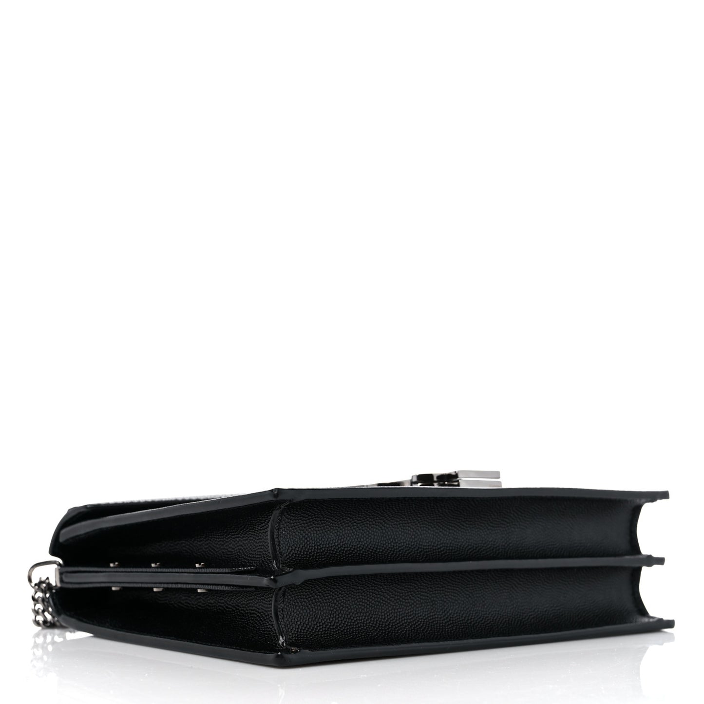 Grain De Poudre Monogram Cassandra Clasp Bag Black