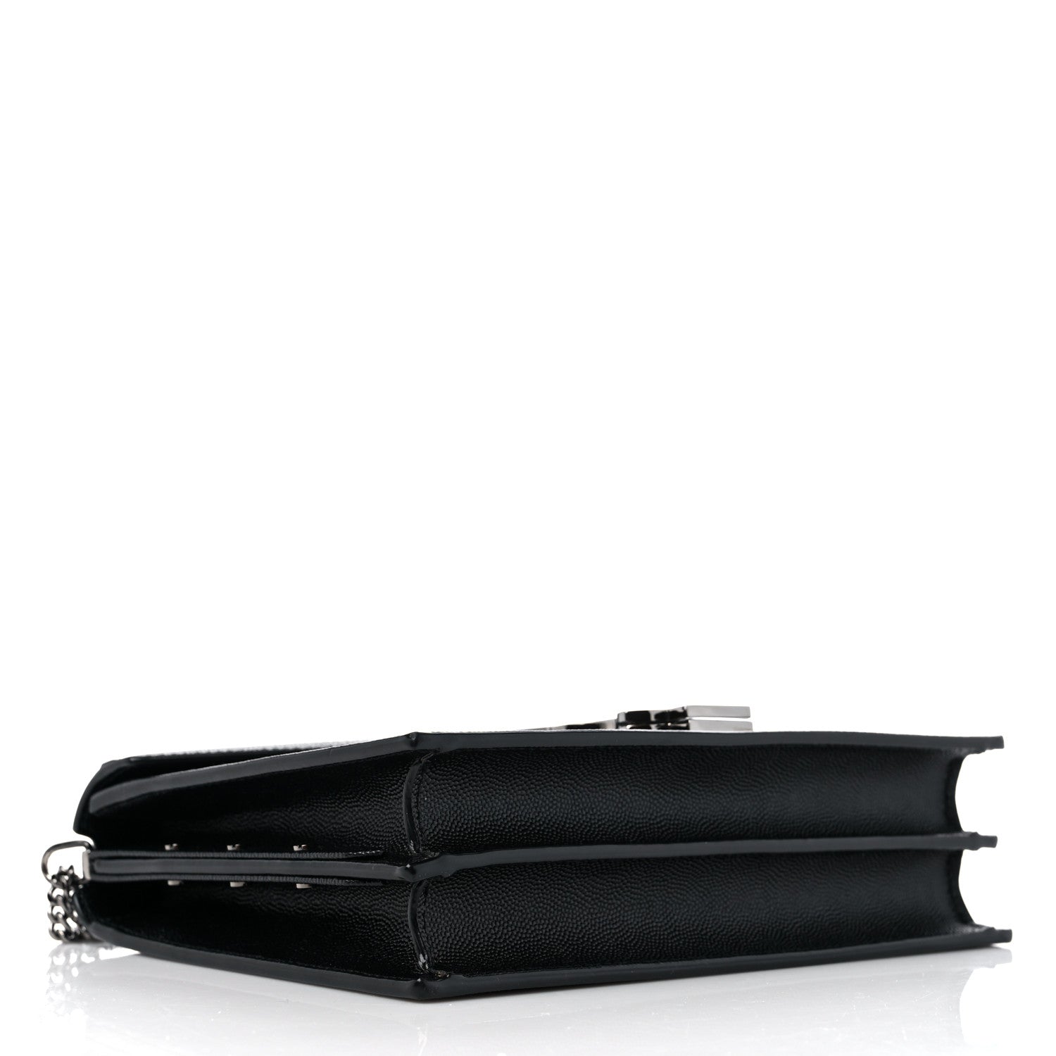 Saint Laurent Grain De Poudre Monogram Cassandra Clasp Bag Black 4 of 10