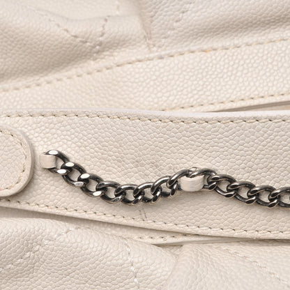 Chanel Caviar Large Outdoor Ligne Hobo White 10 of 17