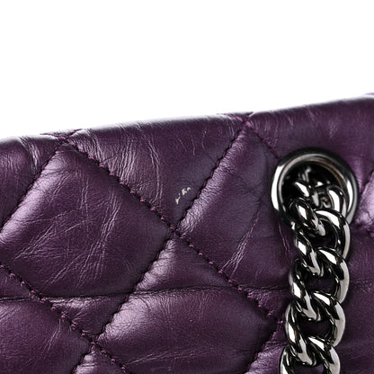 Chanel Metallic Calfskin Medium Lady Pearly Flap Dark Purple 16 of 16