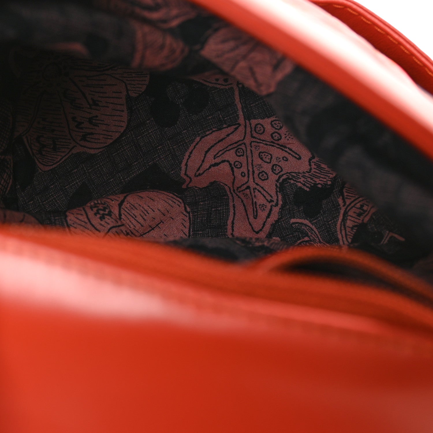 Chanel Lambskin Quilted Small CC Lock Flap Bucket Bag Red 5 of 9