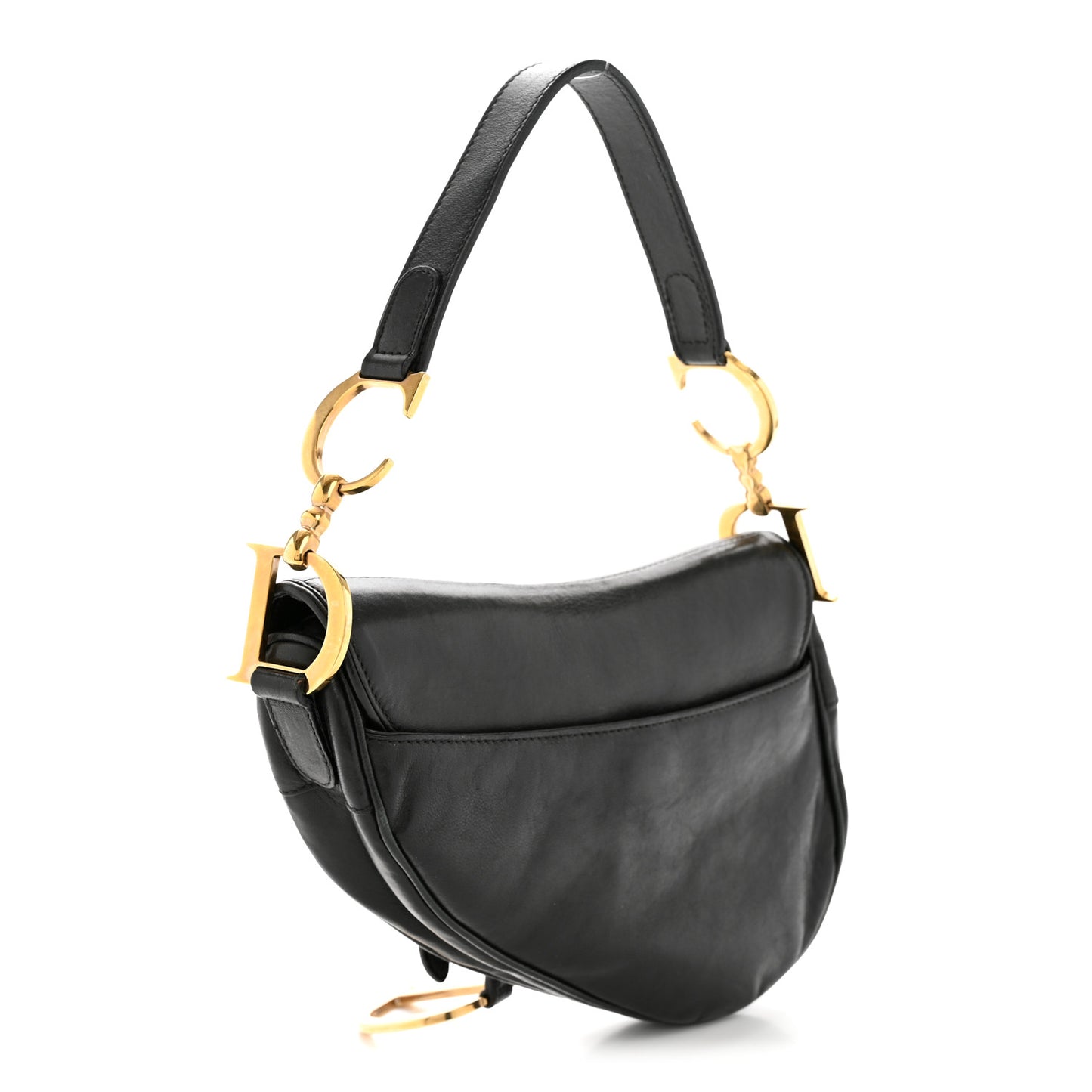 Calfskin Saddle Bag Black