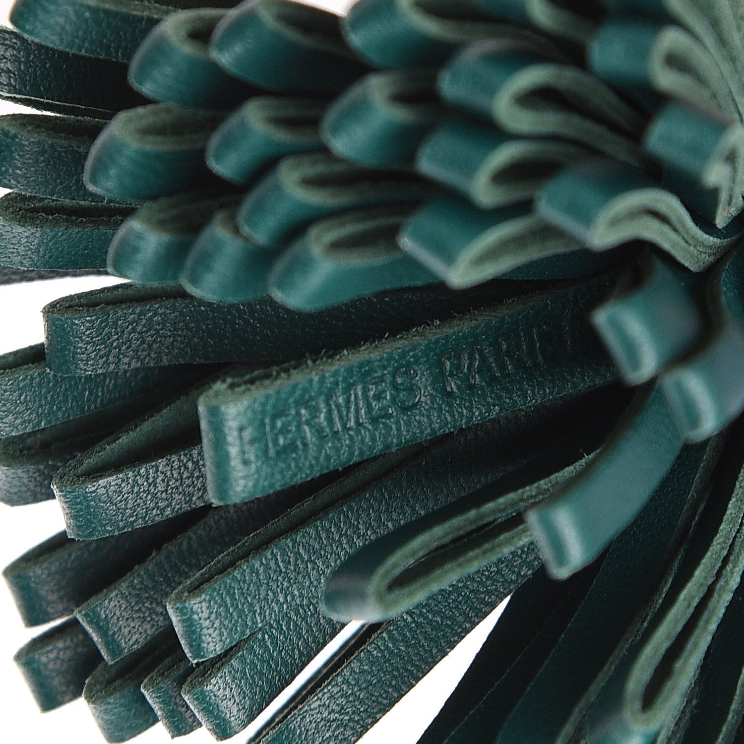 Hermes Lambskin Carmen Uno-Dos Key Holder Rose Azalee Malachite 4 of 4