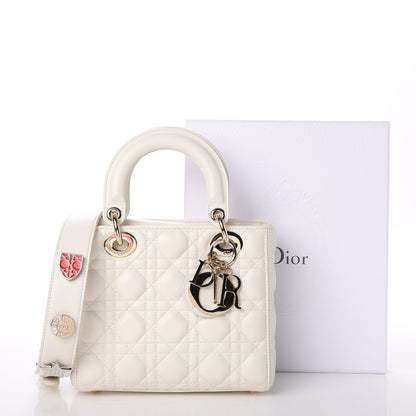 Christian Dior Lambskin Cannage Small My Lady Dior White 11 of 11