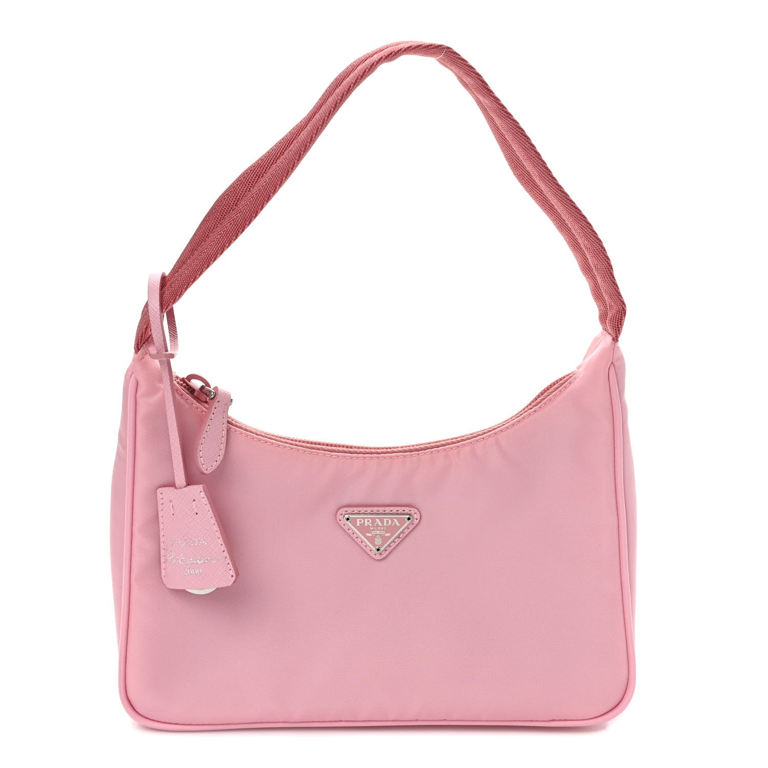 Prada Tessuto Nylon Saffiano Mini Re-Edition 2000 Bag Rosa 1 of 9