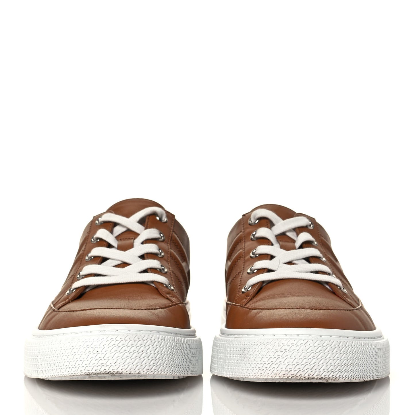 Calfskin Deep Sneakers 41 Naturel