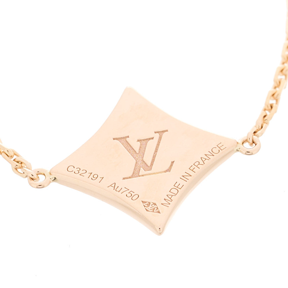 Louis Vuitton 18K Pink Gold Diamond Mother of Pearl Color Blossom BB Star Bracelet 3 of 4