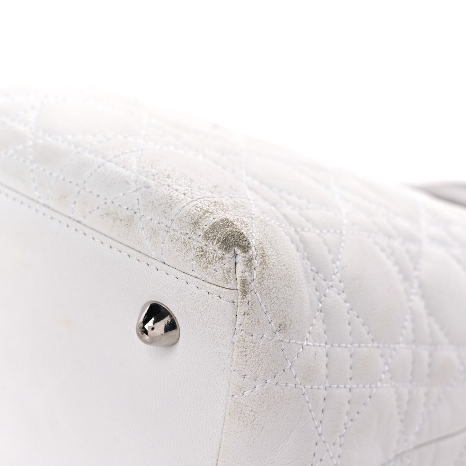 Christian Dior Lambskin Cannage Small Soft Lady Dior White 10 of 25