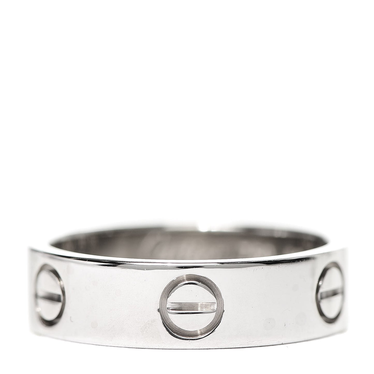 18K White Gold 5.5mm LOVE Ring 56 7.5
