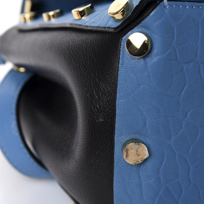 Jimmy Choo Grainy Calfskin Small Lockett Shoulder Bag Blue 11 of 12