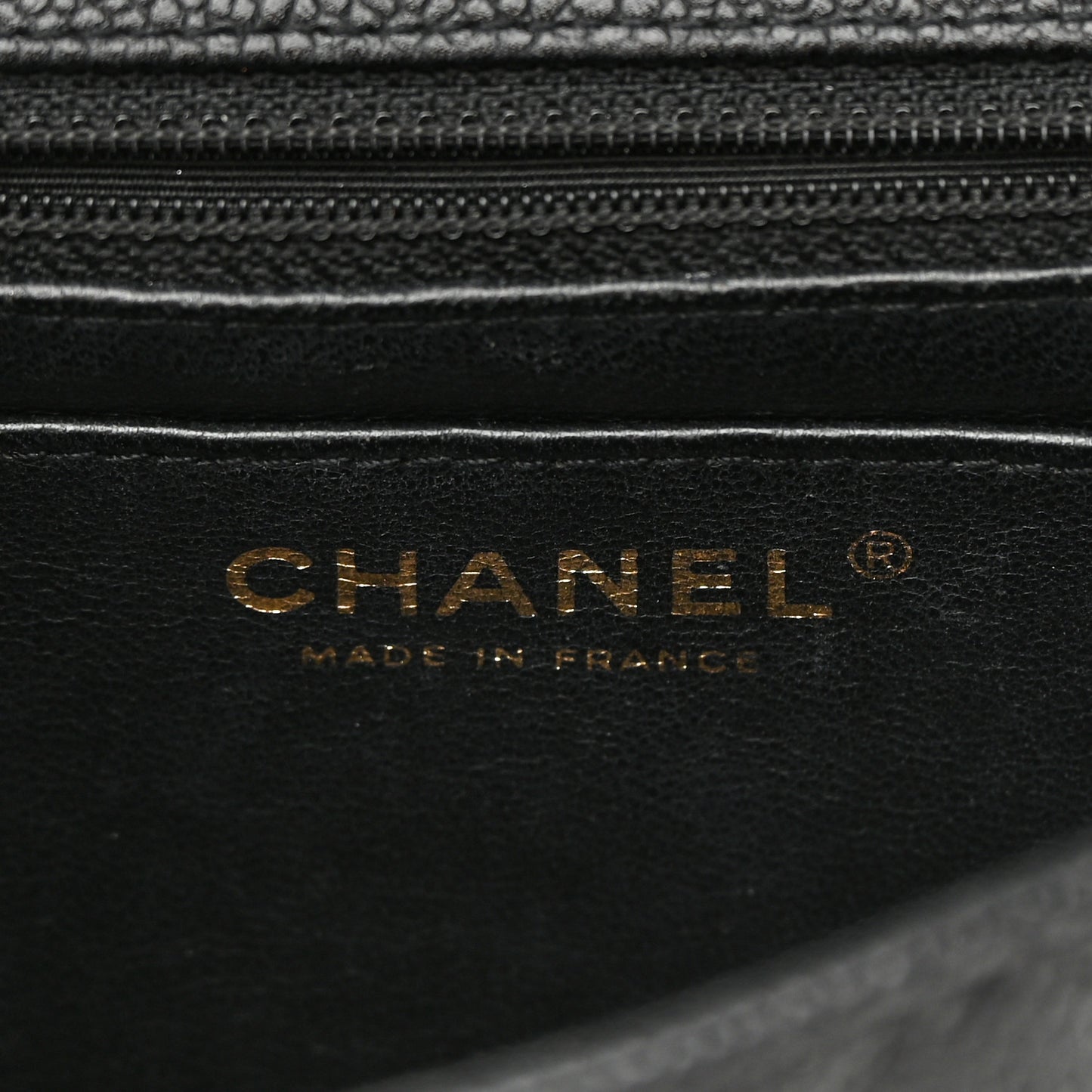Caviar Quilted Mini Square Flap Black