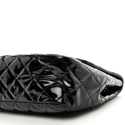 Chanel Patent Quilted Jumbo Single Flap Black 10 of 13