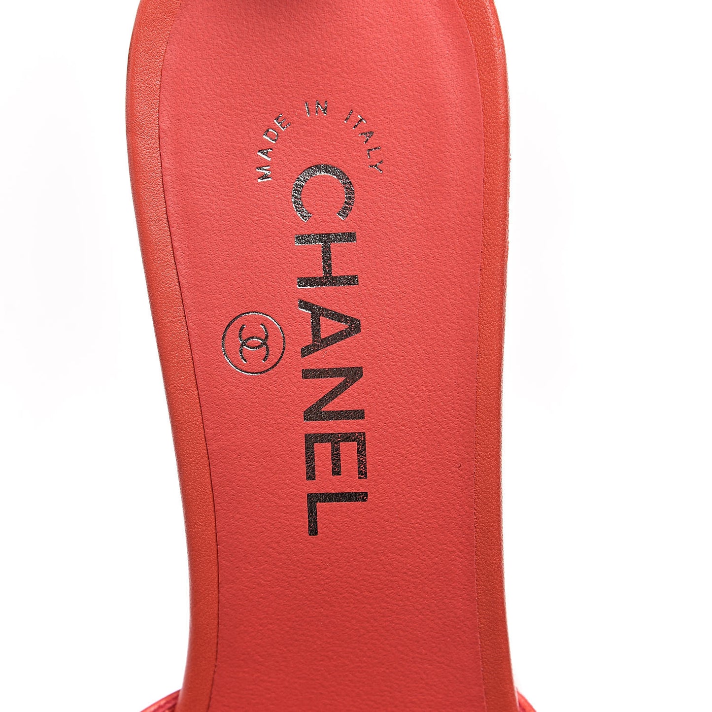 Lambskin PVC Mule 40 Transparent Red