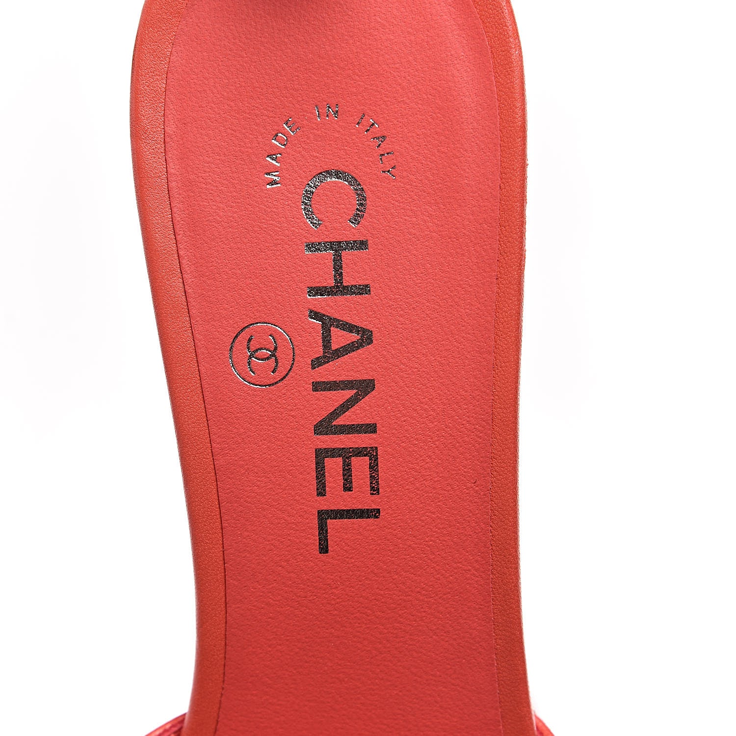 Chanel Lambskin PVC Mule 40 Transparent Red 7 of 8