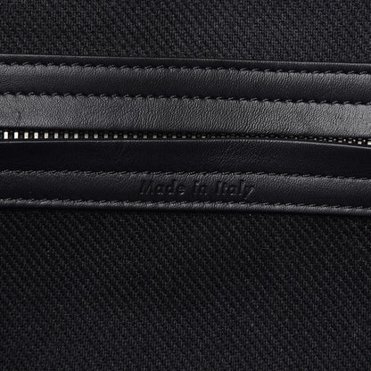 Celine Cotton Canvas Striped Medium Phantom Luggage White Black 7 of 13