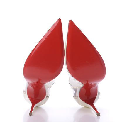 Christian Louboutin Patent PVC Specchio Cosmo 554 100 Pumps 36.5 Snow 5 of 8