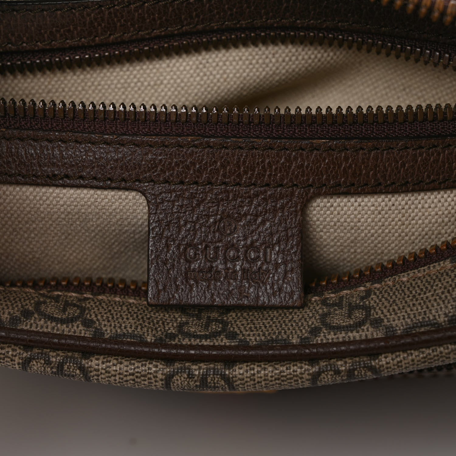 Gucci Soft GG Supreme Monogram Medium Ophidia Belt Bag Dark Brown 6 of 9