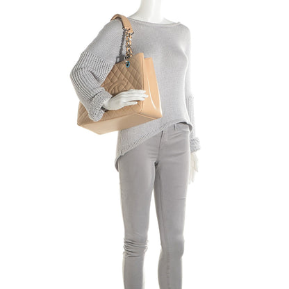 Chanel Caviar Quilted Grand Shopping Tote GST Beige Clair 2 of 7