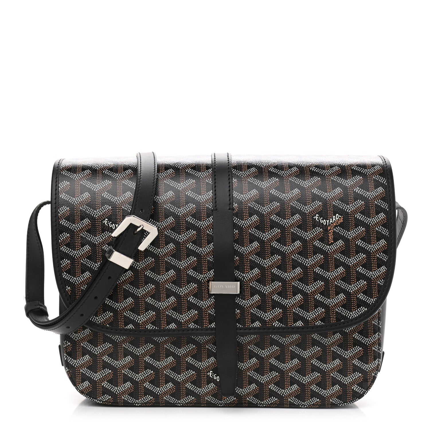 Goyard Goyardine Belvedere II MM Messenger Bag Black 1 of 9
