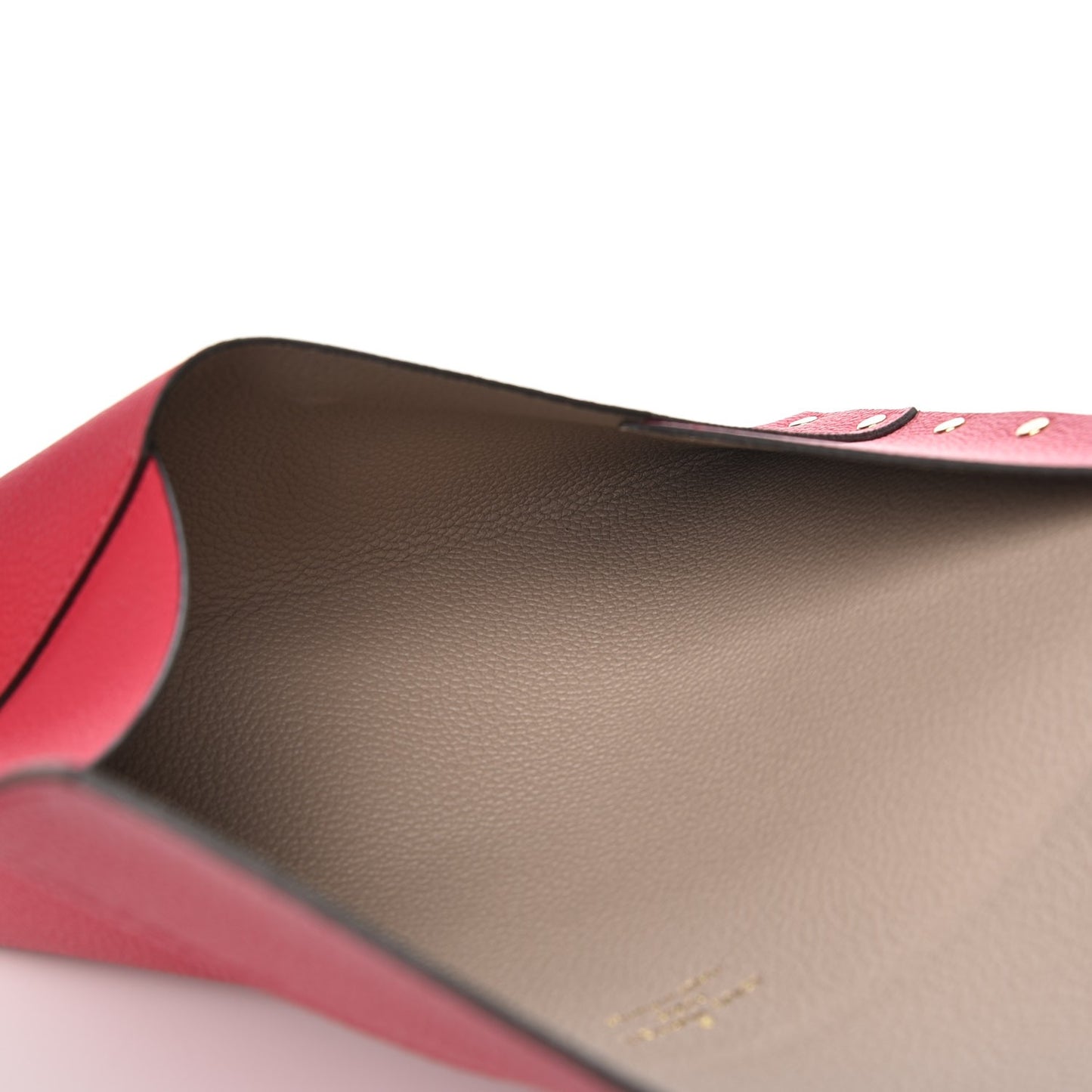 Cuir Rivets Enveloppe Fuchsia