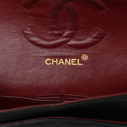 Chanel Lambskin Quilted Medium Double Flap Black 6 of 18